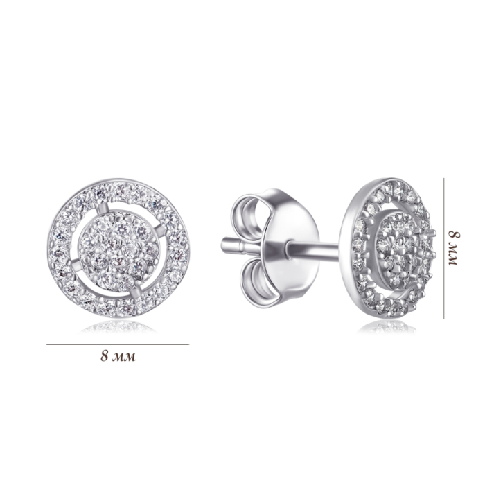 Серебряные серьги. Артикул SZDE00541-E/12/1