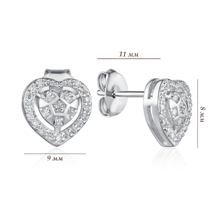 Срібні сережки. Артикул SZDE00550-E/12/1