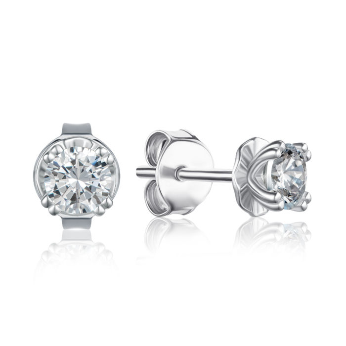 Серебряные серьги с фианитом. Артикул SZDE00952-E/12/1