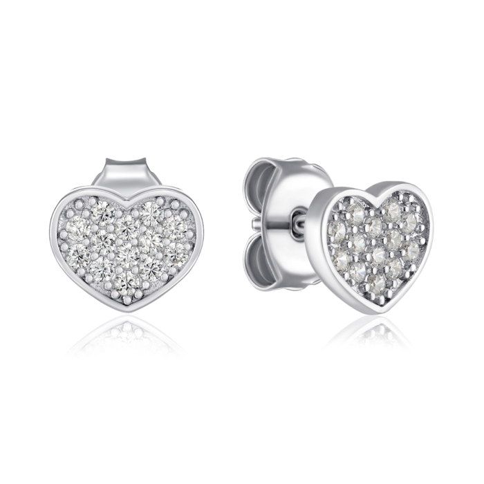 Срібні сережки з фіанітами. Артикул SZDE00997-E/12/1