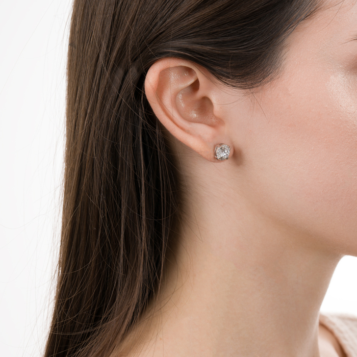 Срібні сережки. Артикул SZDE01317-E/12/1