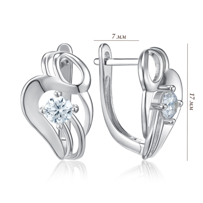 Срібні сережки. Артикул SZDE04840-E/12/1