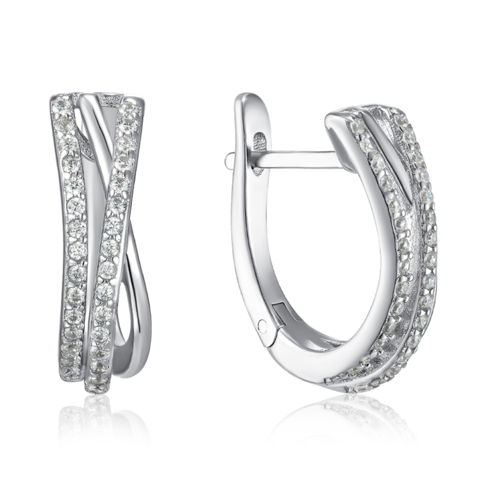 Срібні сережки. Артикул SZDE04848-E/12/1