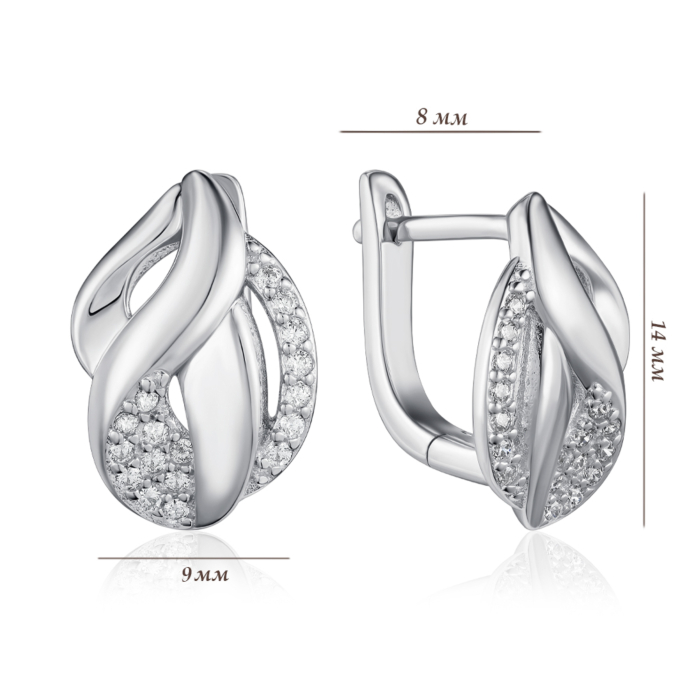 Серебряные серьги. Артикул SZDE04887-E/12/1
