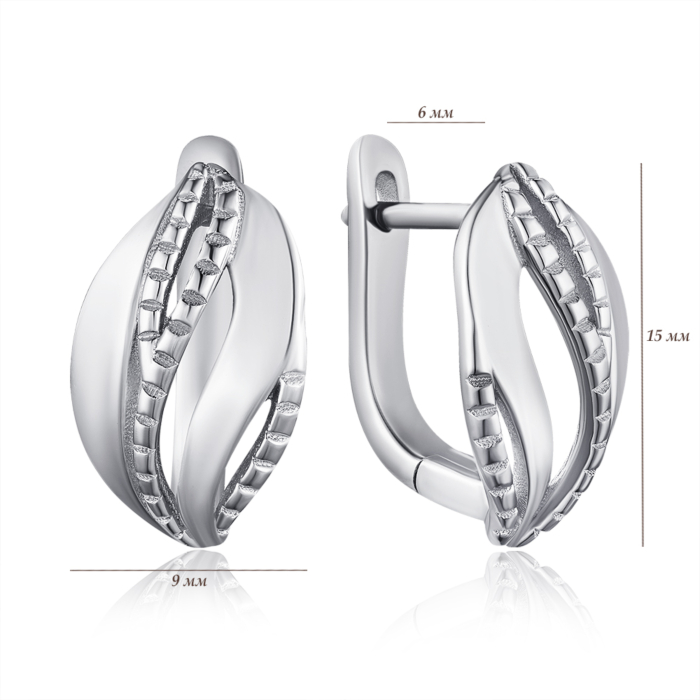 Срібні сережки. Артикул SZDE04894-E/12