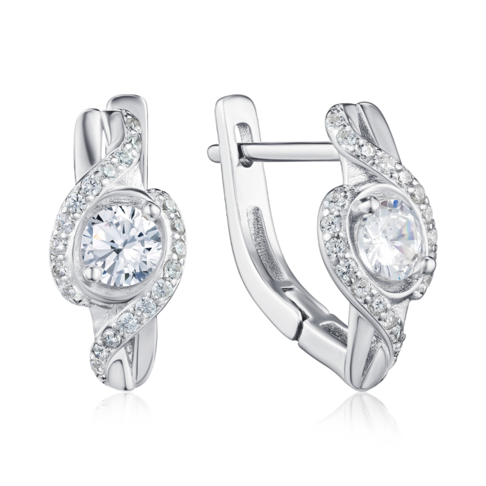 Серебряные серьги. Артикул SZDE05026-E/12/1