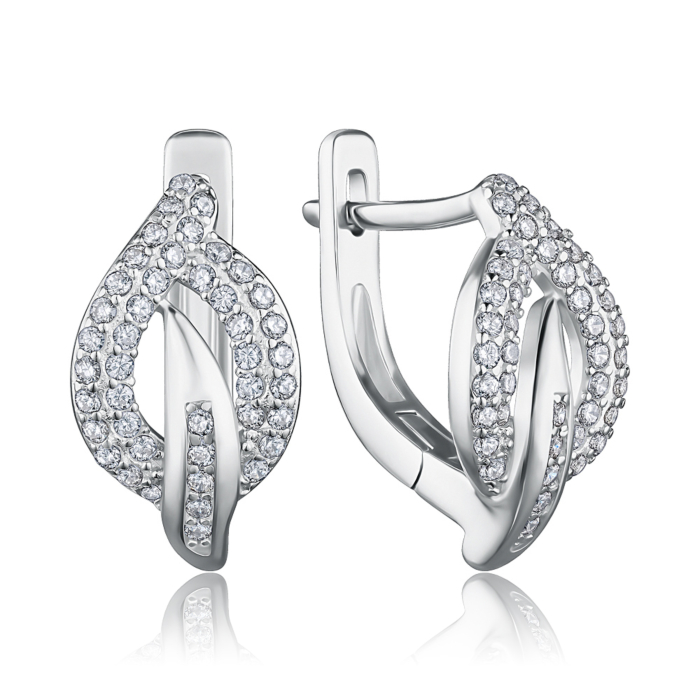 Срібні сережки. Артикул SZDE05160-E/12/1