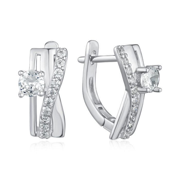 Срібні сережки. Артикул SZDE05197-E/12/1