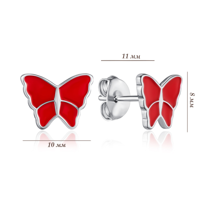 Серебряные серьги. Артикул SZDE06845-E/12/392