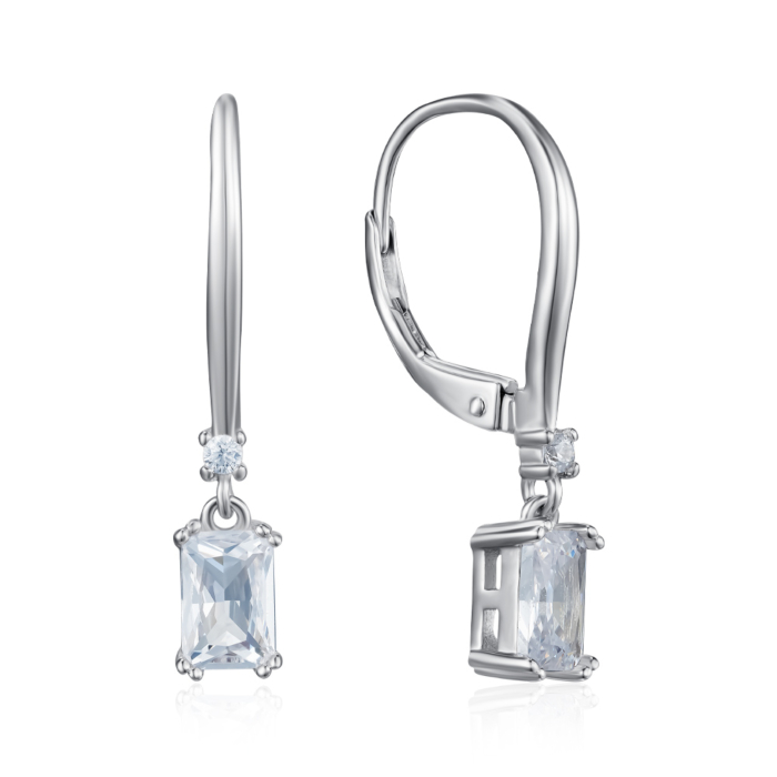 Серебряные серьги с фианитами. Артикул SZDE08405-E/12/1