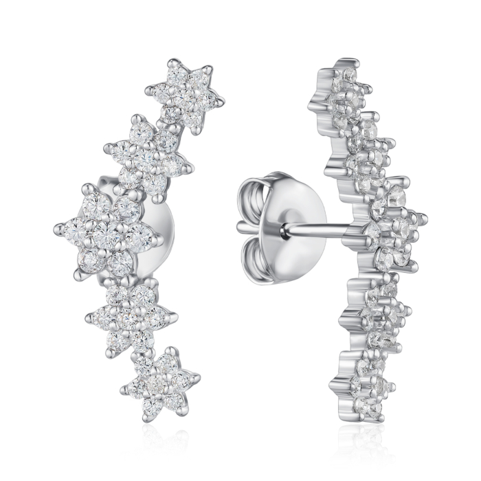 Срібні сережки. Артикул SZDE14400-E/12/1