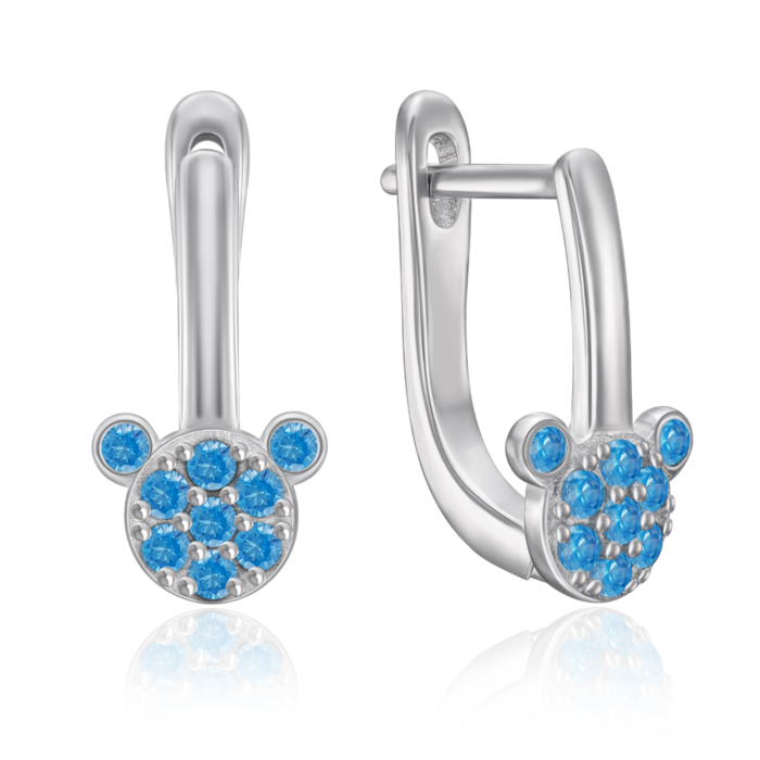 Срібні сережки з фіанітами. Артикул SZDE15065-E/12/1273