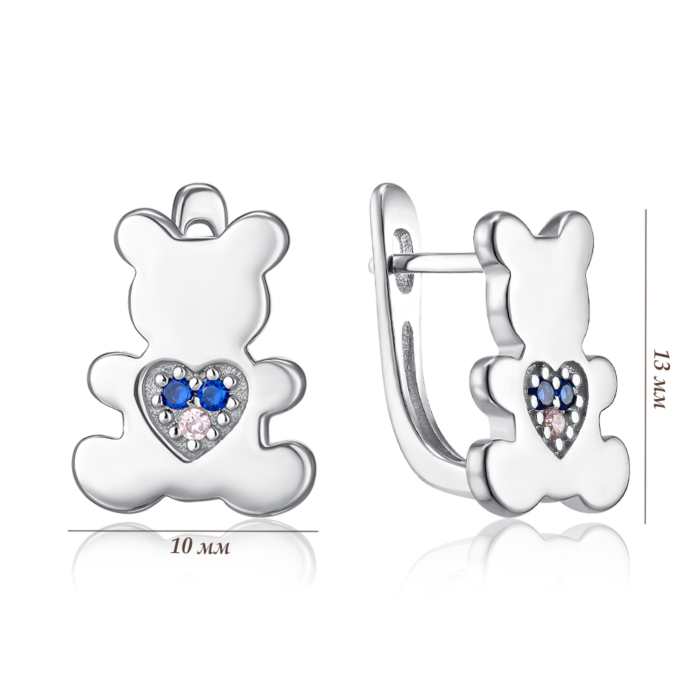 Срібні сережки. Артикул SZDE15092-E/12/21015