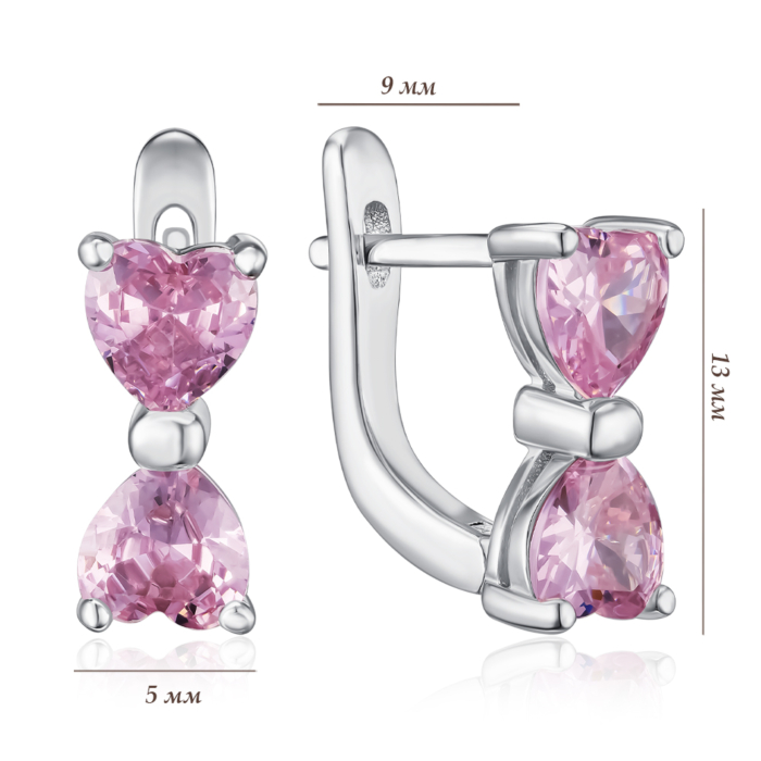 Серебряные серьги. Артикул SZDE15094-E/12/1504