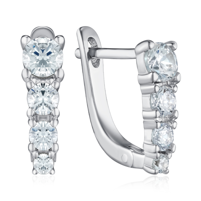 Срібні сережки. Артикул SZDE15103-E/12/1