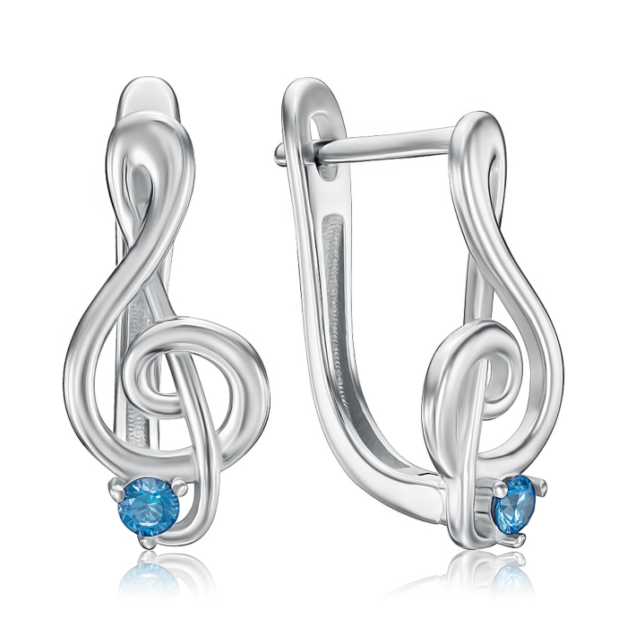 Серебряные серьги. Артикул SZDE15104-E/12/1273