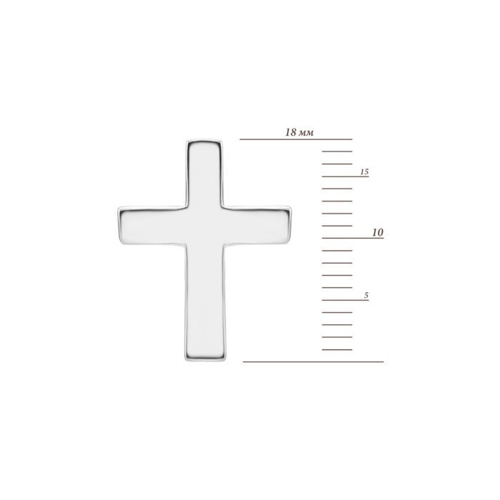 Серебряные пуссеты Крестики. Артикул UG5SZDE19334