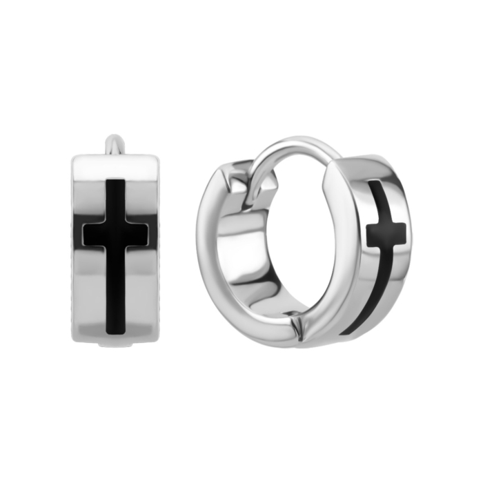 Серебряные серьги-конго с эмалью. Артикул UG5SZDE19762