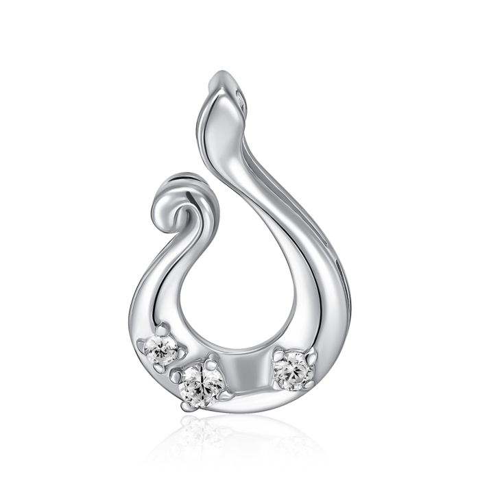 Срібна підвіска з фіанітами. Артикул SZDN08738-P/12/1