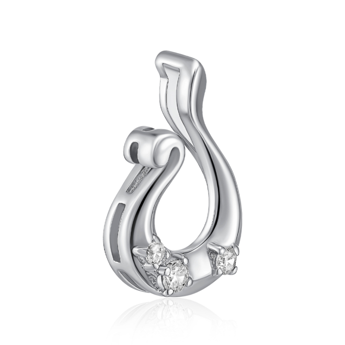 Срібна підвіска з фіанітами. Артикул SZDN08738-P/12/1