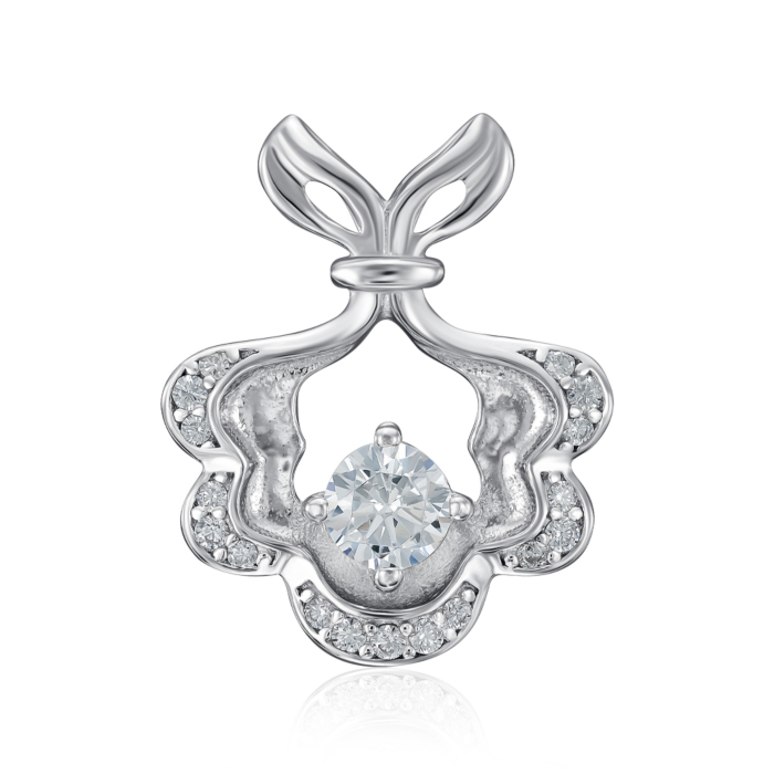 Срібна підвіска з фіанітами. Артикул SZDN08742-P/12/1