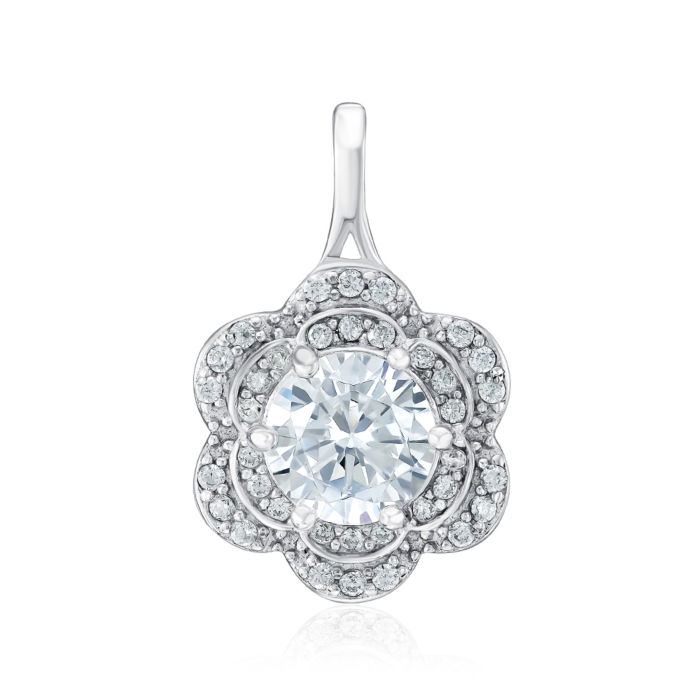 Срібна підвіска з фіанітами. Артикул SZDN08762-P/12/1