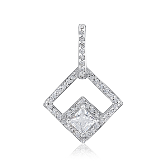 Срібна підвіска з фіанітами. Артикул SZDN08769-P/12/1