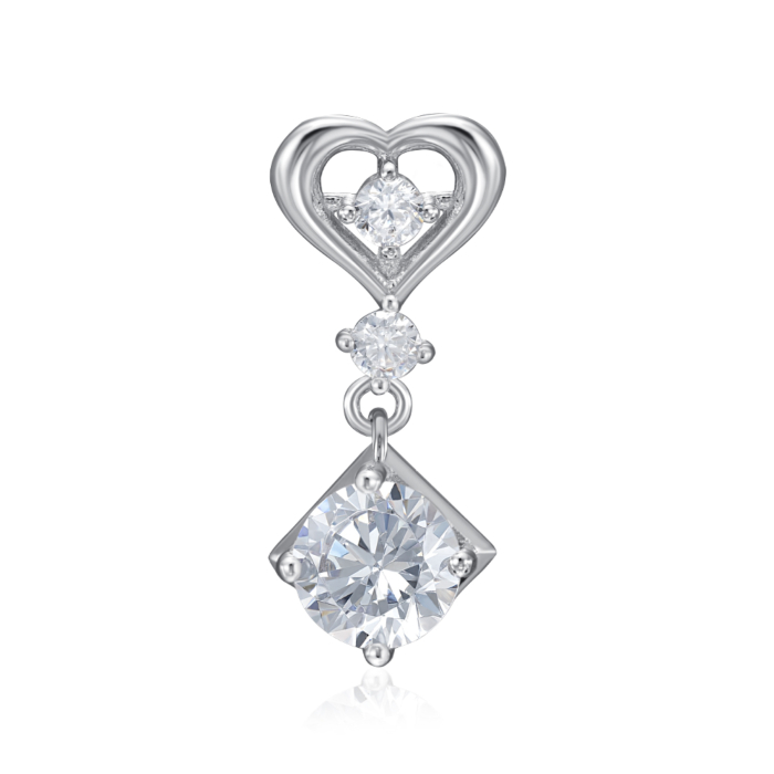 Срібна підвіска з фіанітами. Артикул SZDN08776-P/12/1