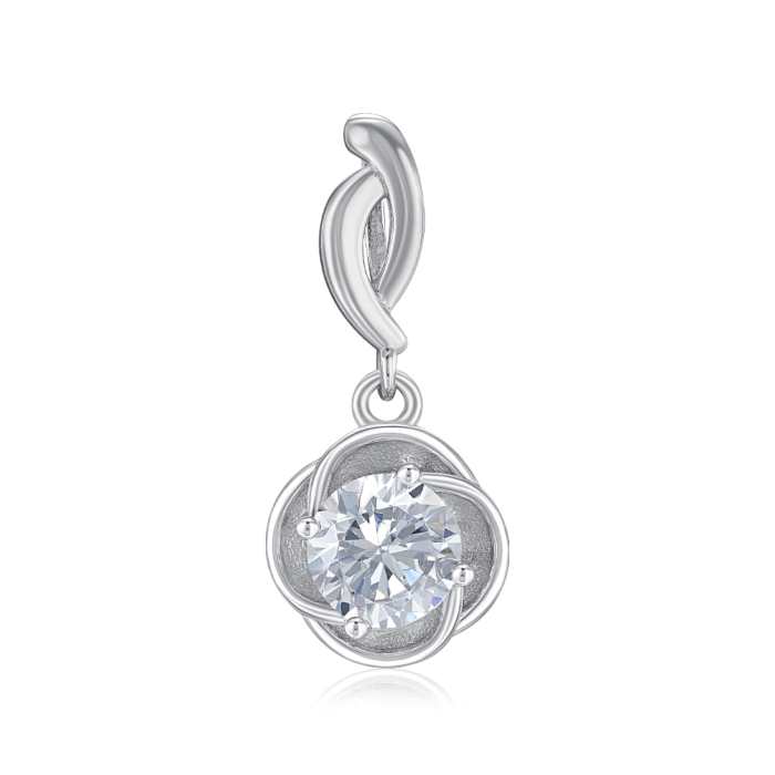 Срібна підвіска з фіанітом. Артикул SZDN08778-P/12/1