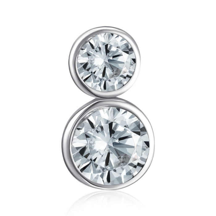 Срібна підвіска з фіанітами. Артикул SZDN08786-P/12/1