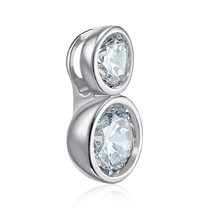 Срібна підвіска з фіанітами. Артикул SZDN08786-P/12/1