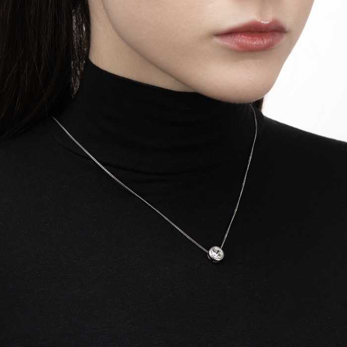 Срібна підвіска з фіанітом. Артикул SZDN08790-P/12/1