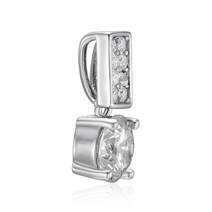 Срібна підвіска з фіанітами. Артикул SZDN08810-P/12/1