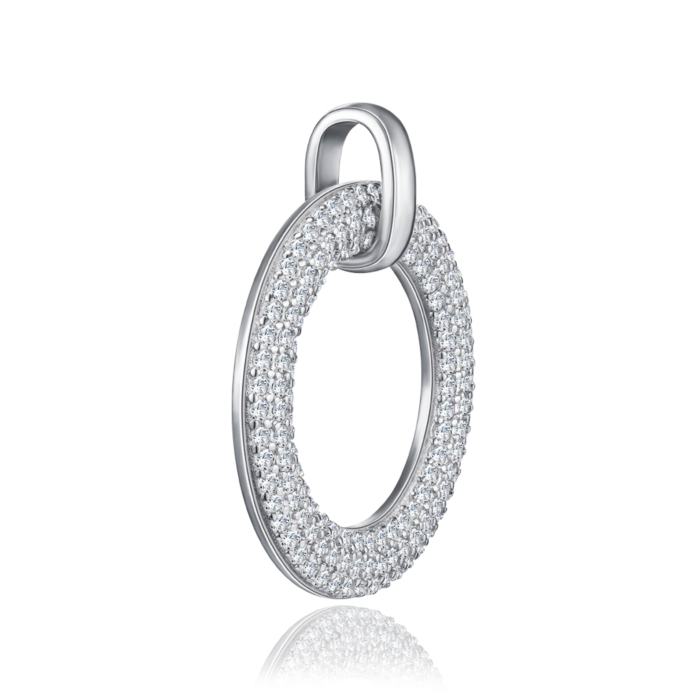 Срібна підвіска з фіанітами. Артикул SZDP00231-P/12/1