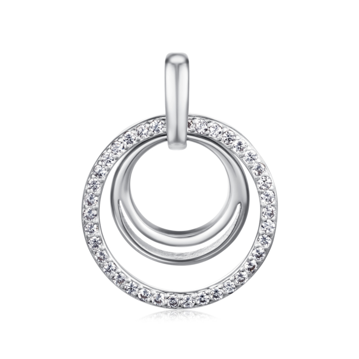 Срібна підвіска з фіанітами. Артикул SZDP00232-P/12/1