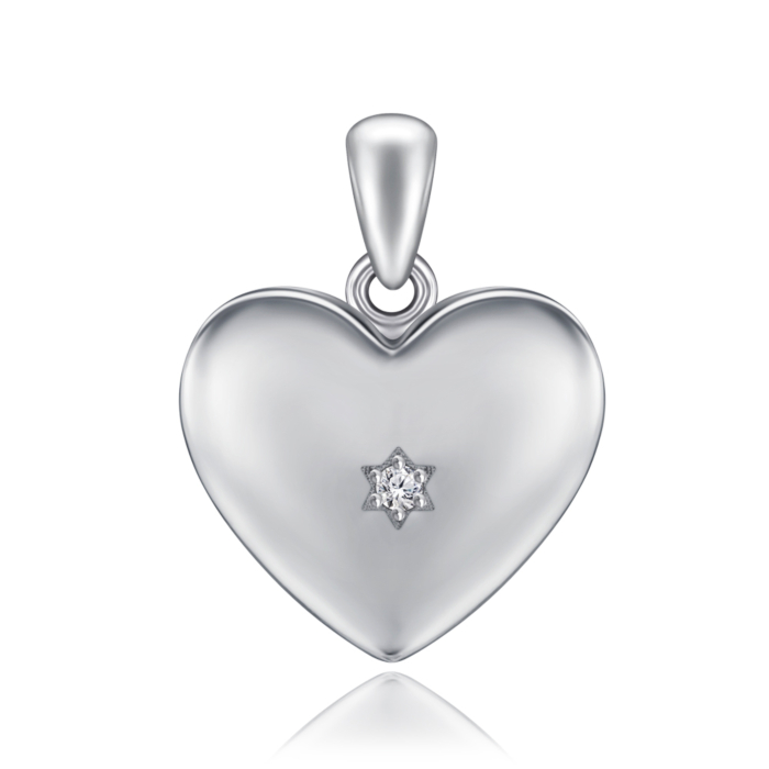 Срібна підвіска з фіанітом. Артикул SZDP00235-P/12/1