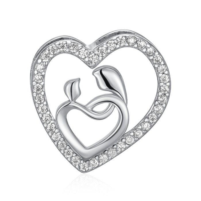 Срібна підвіска з фіанітами. Артикул SZDP00279-P/12/1