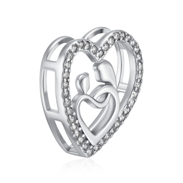 Срібна підвіска з фіанітами. Артикул SZDP00279-P/12/1