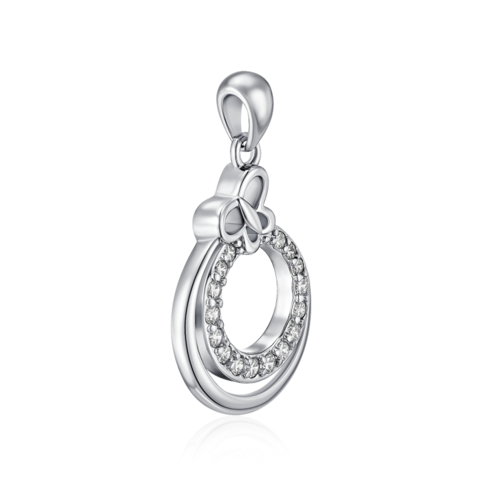 Срібна підвіска з фіанітами. Артикул SZDP00288-P/12/1