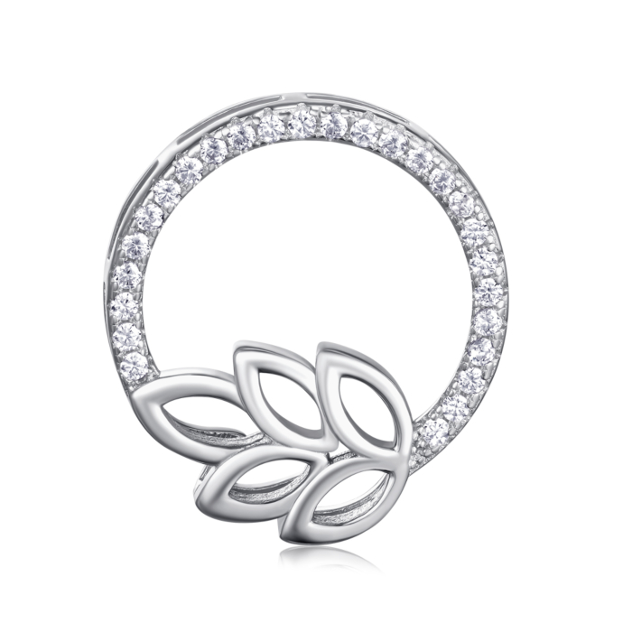 Срібна підвіска з фіанітами. Артикул SZDP00295-P/12/1