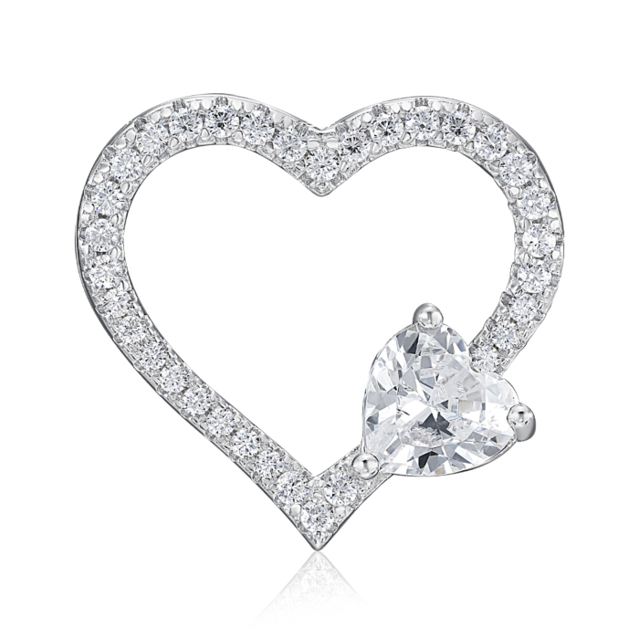 Срібна підвіска з фіанітами. Артикул SZDP00301-P/12/1