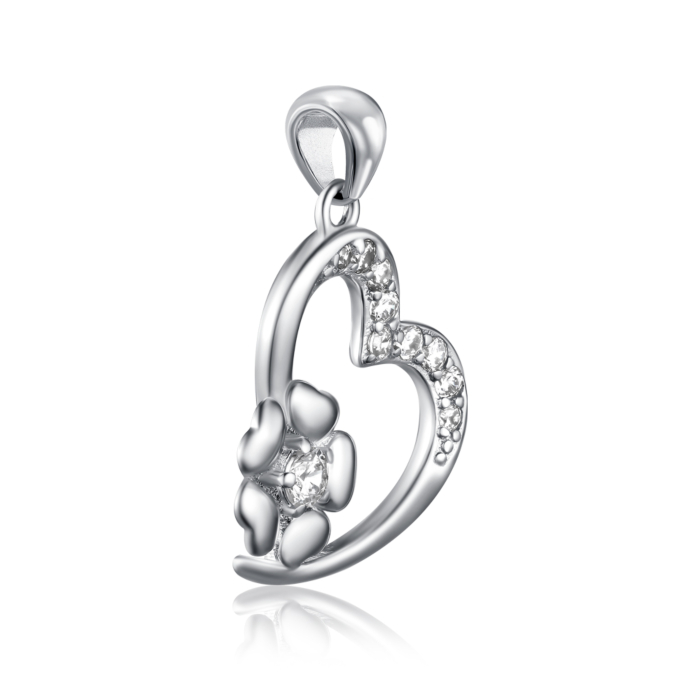 Срібна підвіска з фіанітами. Артикул SZDP00309-P/12/1