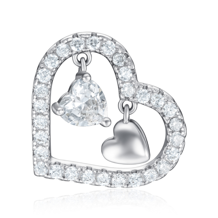 Срібна підвіска з фіанітами. Артикул SZDP00314-P/12/1