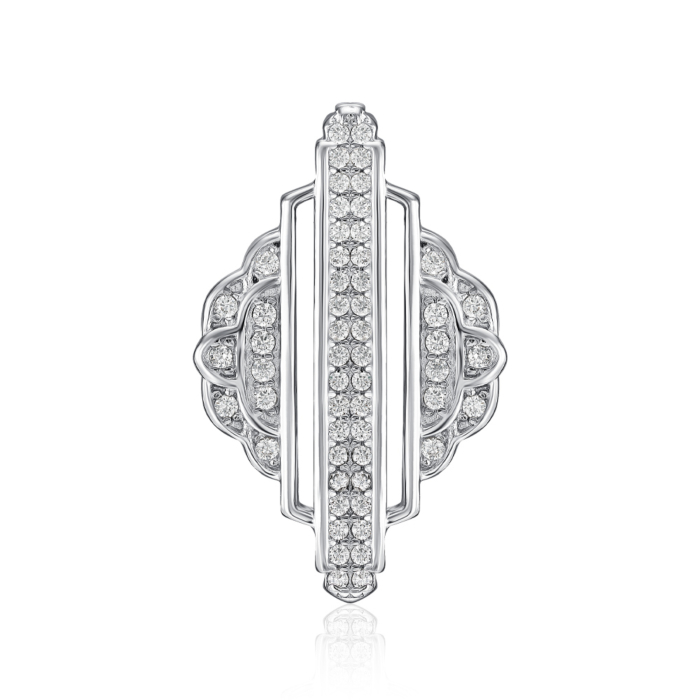 Срібна підвіска з фіанітами. Артикул SZDP00351-P/12/1