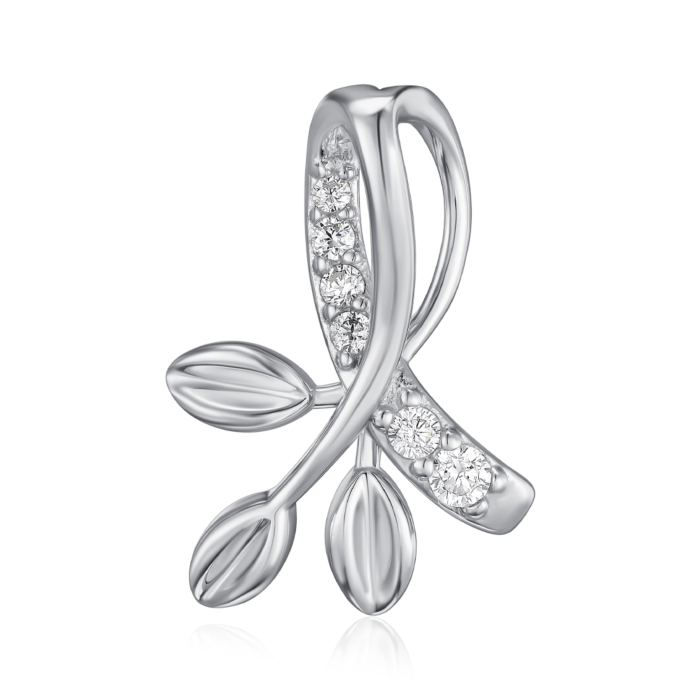 Срібна підвіска з фіанітами. Артикул SZDP00362-P/12/1