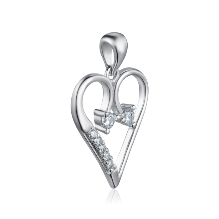 Срібна підвіска з фіанітами. Артикул SZDP00390-P/12/1