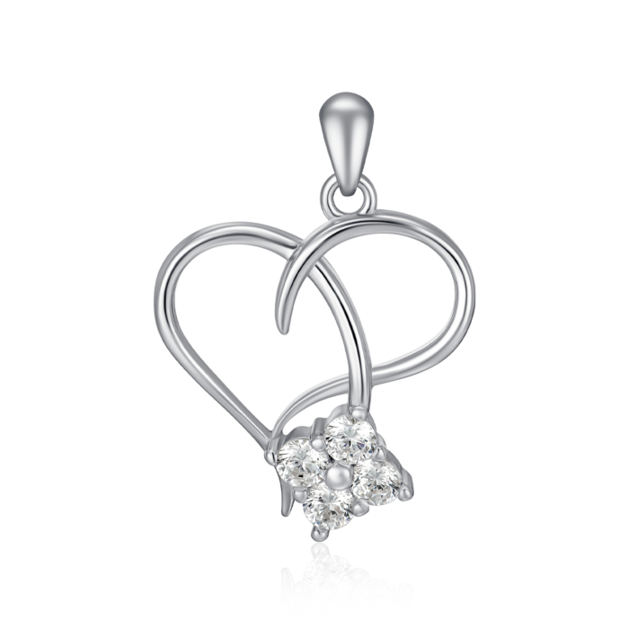Срібна підвіска з фіанітами. Артикул SZDP00393-P/12/1