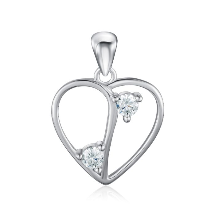 Срібна підвіска з фіанітами. Артикул SZDP00397-P/12/1