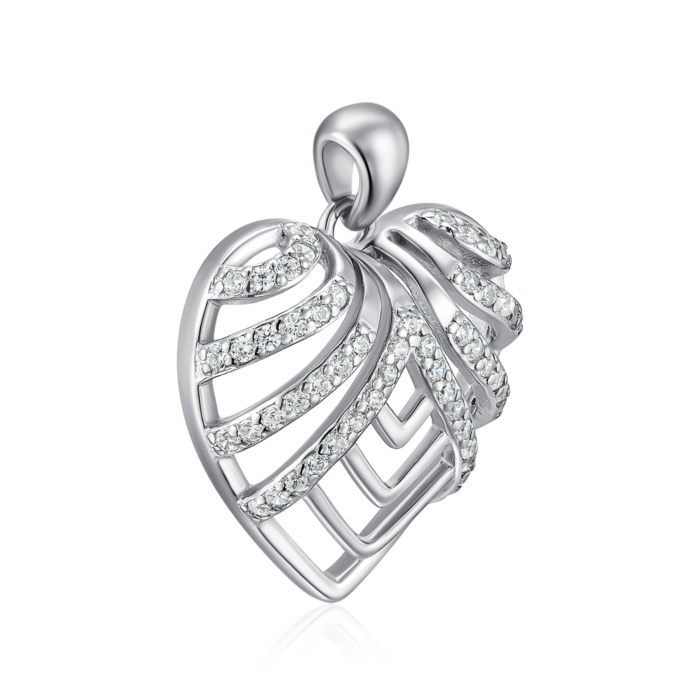Срібна підвіска з фіанітами. Артикул SZDP00416-P/12/1