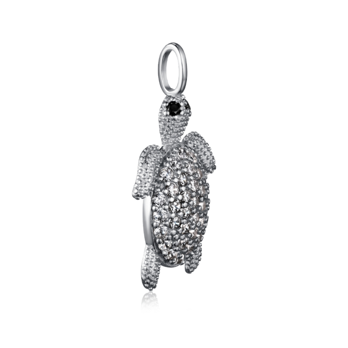 Срібна підвіска з фіанітами. Артикул SZDP00445-P/12/7